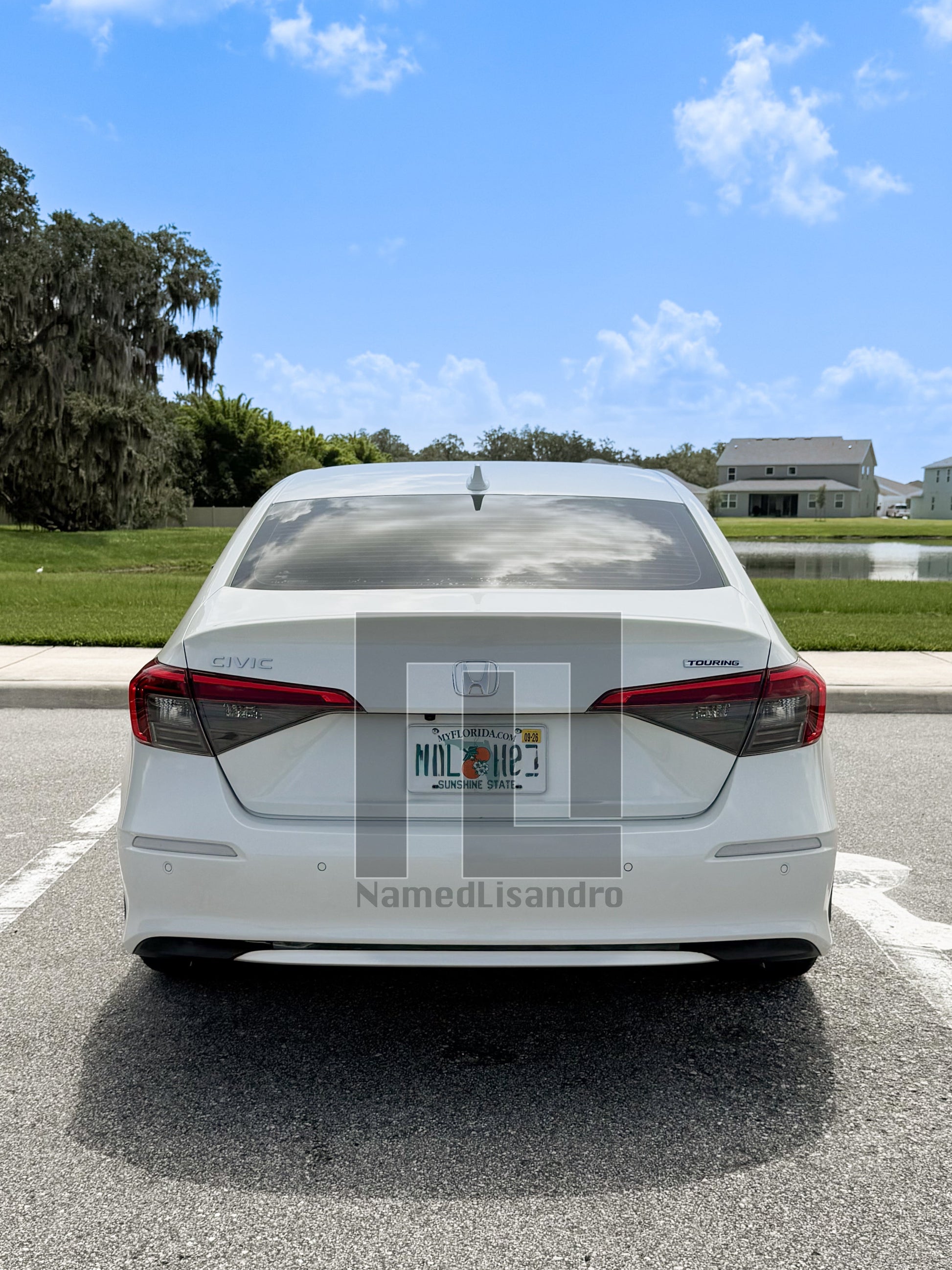 11th civic clear bumper reflector