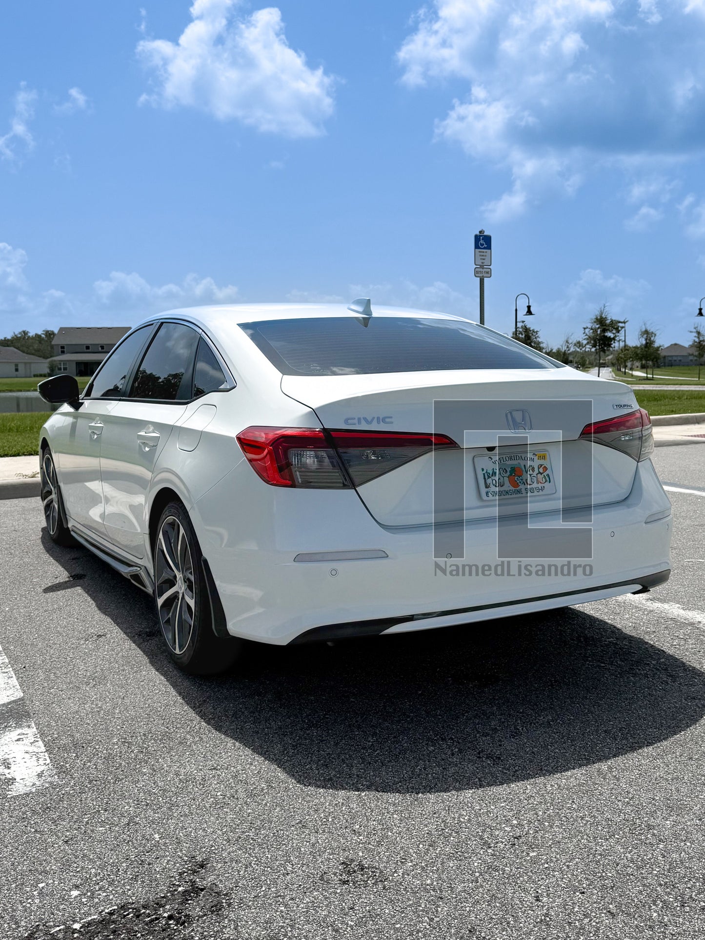 2025 civic white reflector 