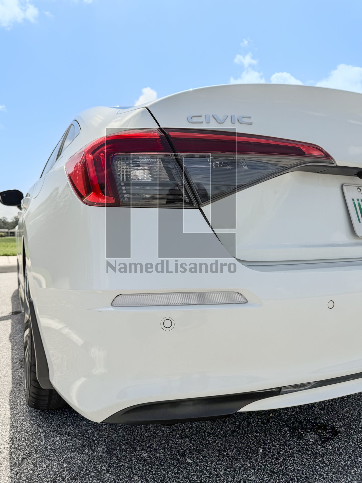 2022-2026 Honda Civic SEDAN CLEAR Lens Rear Bumper Reflectors [11th Gen Civic]