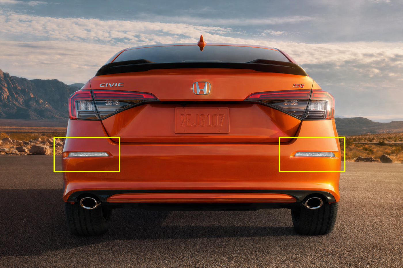 fe civic clear reflectors